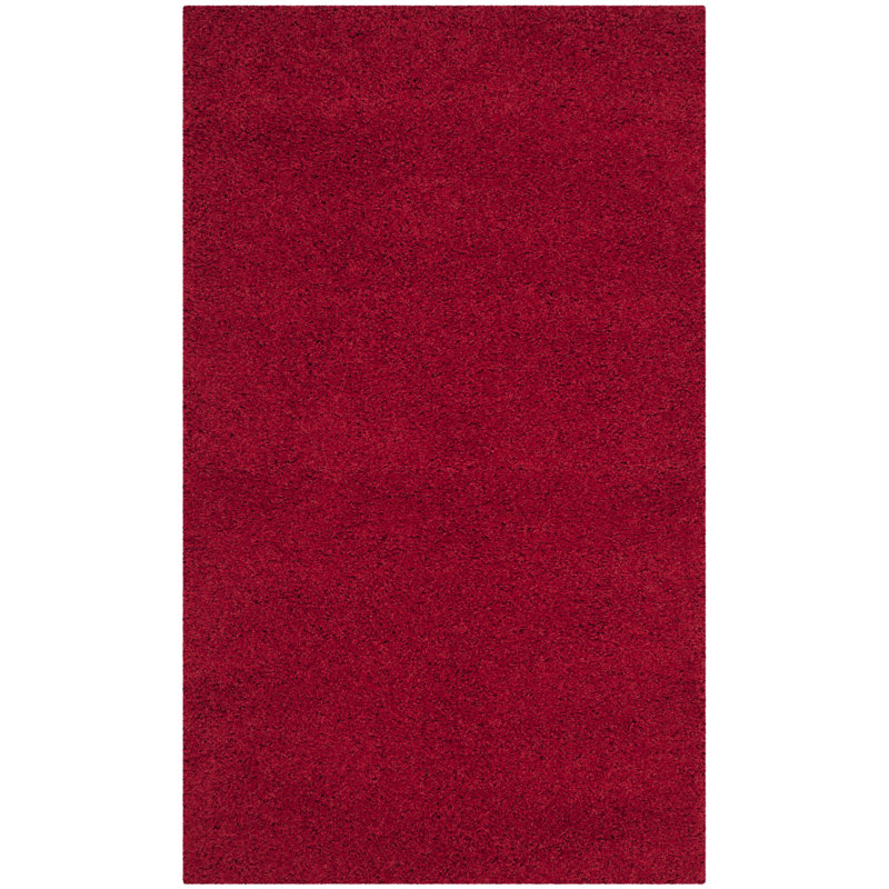 Rizco Shag Performance Solid Color Rug, Rectangle 3' x 5'