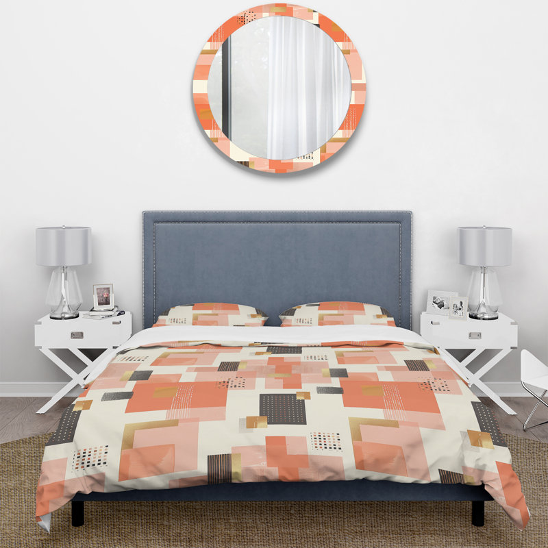 Ensemble de housse de couette Minho, Housse de couette simple et deux taies décorative