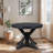 Retro Functional Extendable Dining Table With A 12" Leaf For Dining Room And Living Room-1996917165