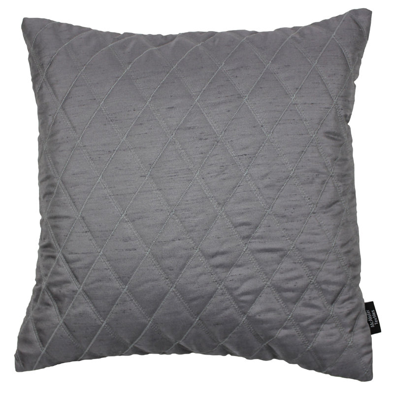 Bloxom Square Throw Cushion, 60 x 60cm, Charcoal Grey