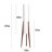 51'' Tall Cylindrical Dimmable  Standing Lamp Floor Lamp with Walnut Wood Frame
