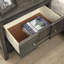 Magnifique table de chevet grise de style transitionnel 1 pièce-1191033423