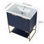 Meuble-lavabo autoportant de 30 pouces avec lavabo en résine