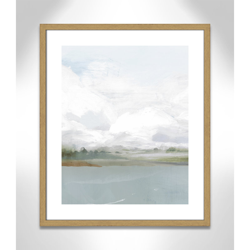 All Shore - Impression de cadre photo sur papier, H 25,5 po x l 21,5 po x P 0,75 po, Papier avec cadre beige