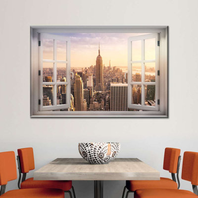 Window to Empire State, reproduction sur toile tendue