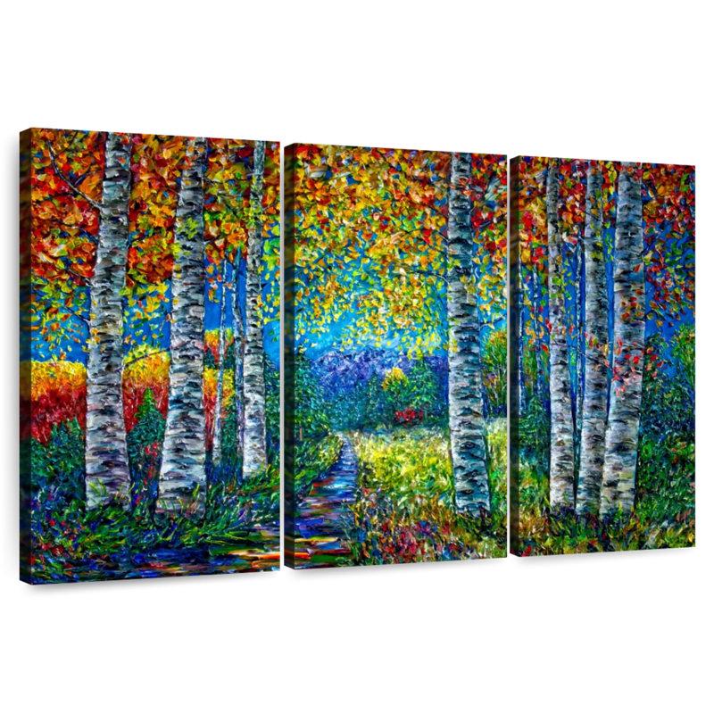 Harnek Nocturne Blue Landscape, 20" H x 33" W