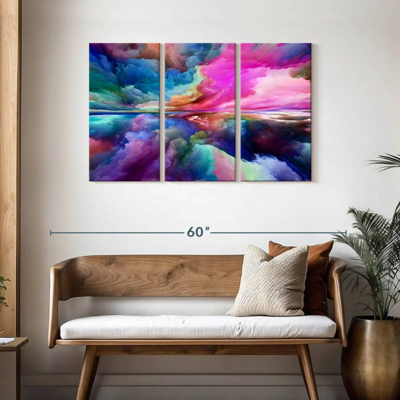 Avery Rainbow Clouds, 28" H x 45" W