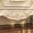 18.9" W French-Inspired Nightstand with 2 Drawers, Gold Floral Accents and Cabriole Legs