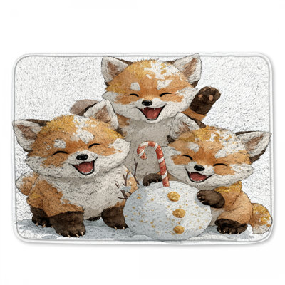 Joli tapis de bain Fox