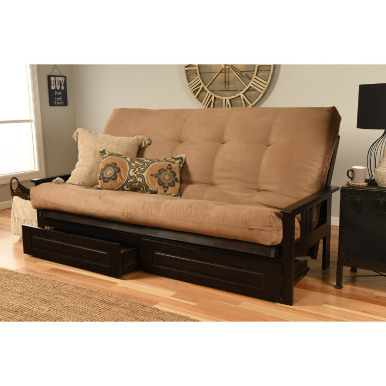 Stratford 86" Queen Futon and Mattress with Drawer set