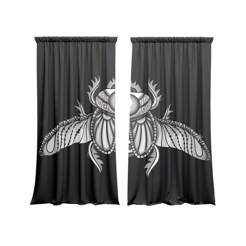 Velvet Blackout Curtain Panel Pair, 147 W x 250 D cm
