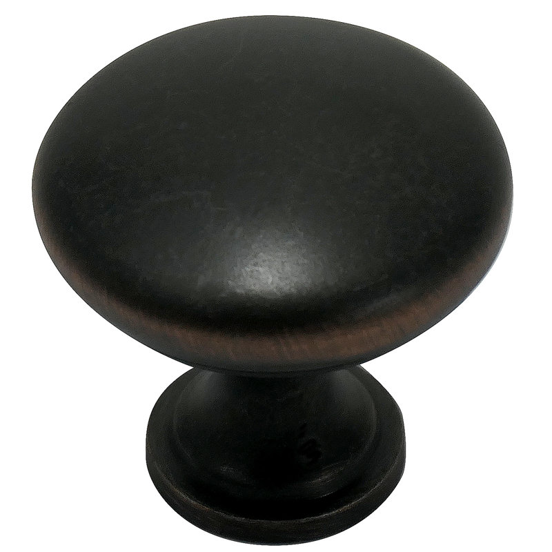 Oil Rubbed Bronze Round Cabinet Knob Set, 1.38 Inches
