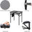 Table pliante pour barbecue, réglable en hauteur