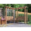 Dunster House Wooden Corner Pergola Arch with Bench, Trellis and Mini Table Gerlinde