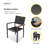 Carlo Extendable 8 - Person Outdoor Dining Set, Faux Wood Aluminum Frame