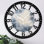 Horloge murale ronde en fer 10 po avec mouvement à quartz silencieux, chiffres arabes, impression UV
