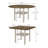 Skalski Counter Height Dining Set with Drop Leaf in Brown and Cream-627382214