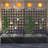 Metal Planter Box With Trellis Privacy Screen,grid
