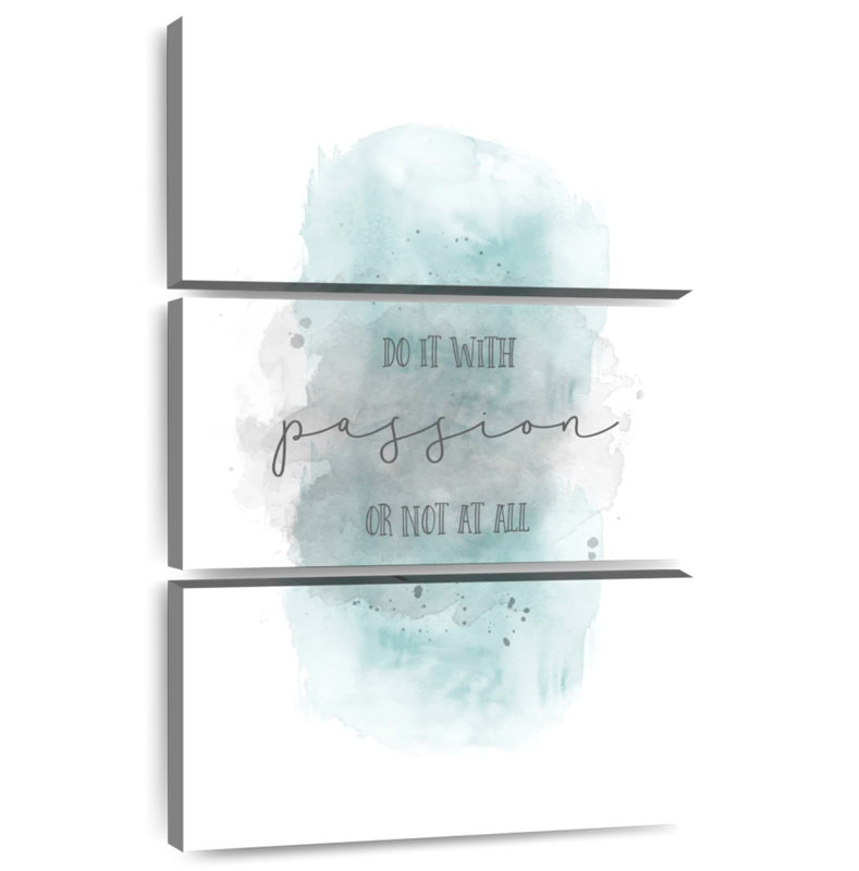 Tergel Do It With Passion Teal, 32" H x 20" W