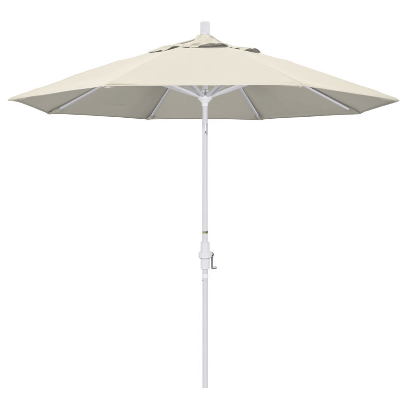 Parasol 9 'Market Sunbrella, Oléfine beige antique ou tissu performance
