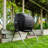 50 Gallons Polyethylene Plastic Outdoor Tumbler Composter with Latching Lid