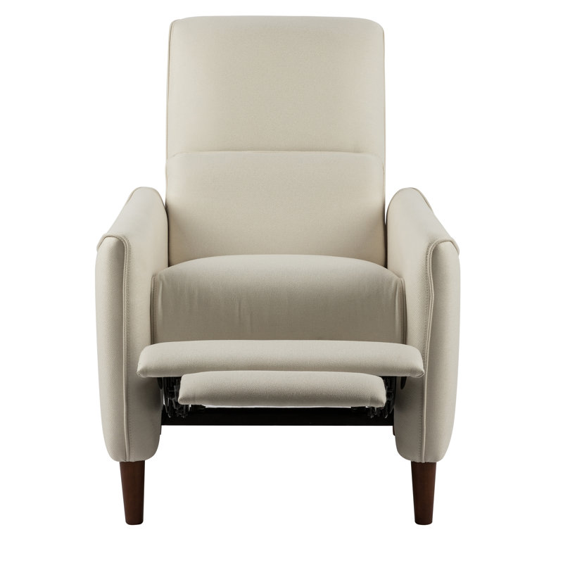 Manual Push  Recliner Chair, Beige