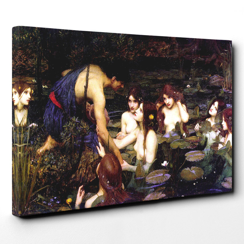 John William Waterhouse - Wrapped Canvas Painting, 70cm H x 100cm W