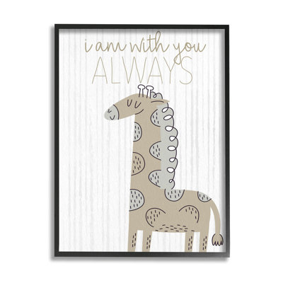 «With You Always Fun Giraffe» par Kim Allen - Impression sur toile