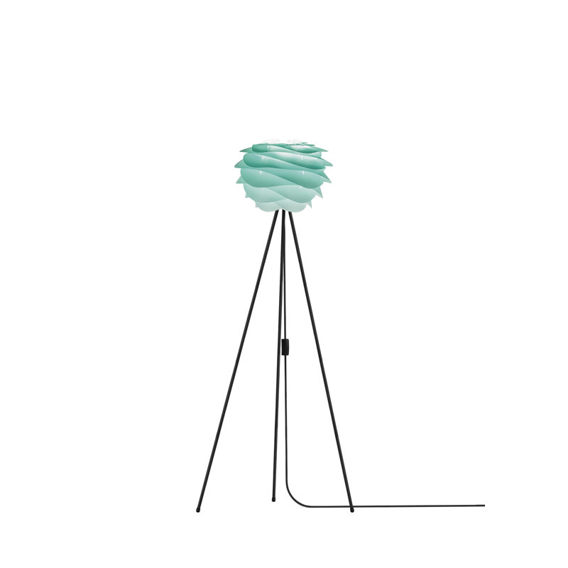 Lampe trépied 52 po Carmina, Noir, Turquoise