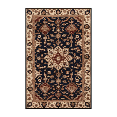 Machine Washable Persian Brown Area Rug