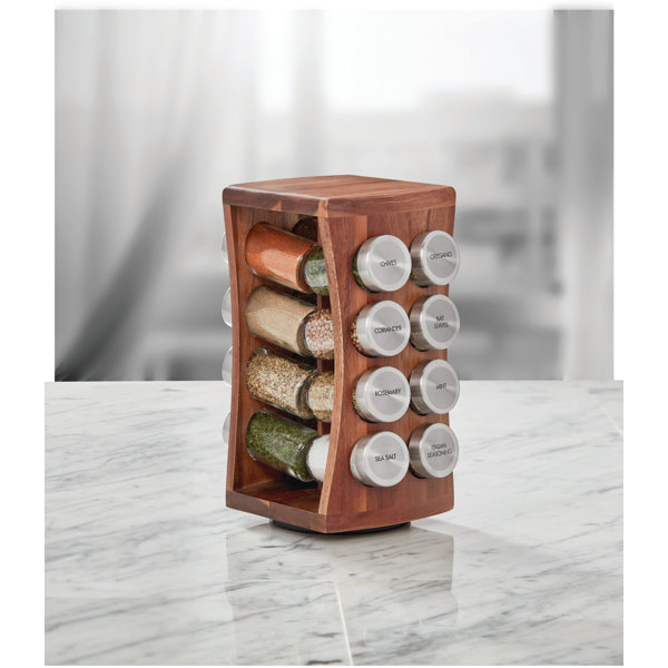 Jar Revolving Spice Spice Rack With Lifetime Refills Vintage