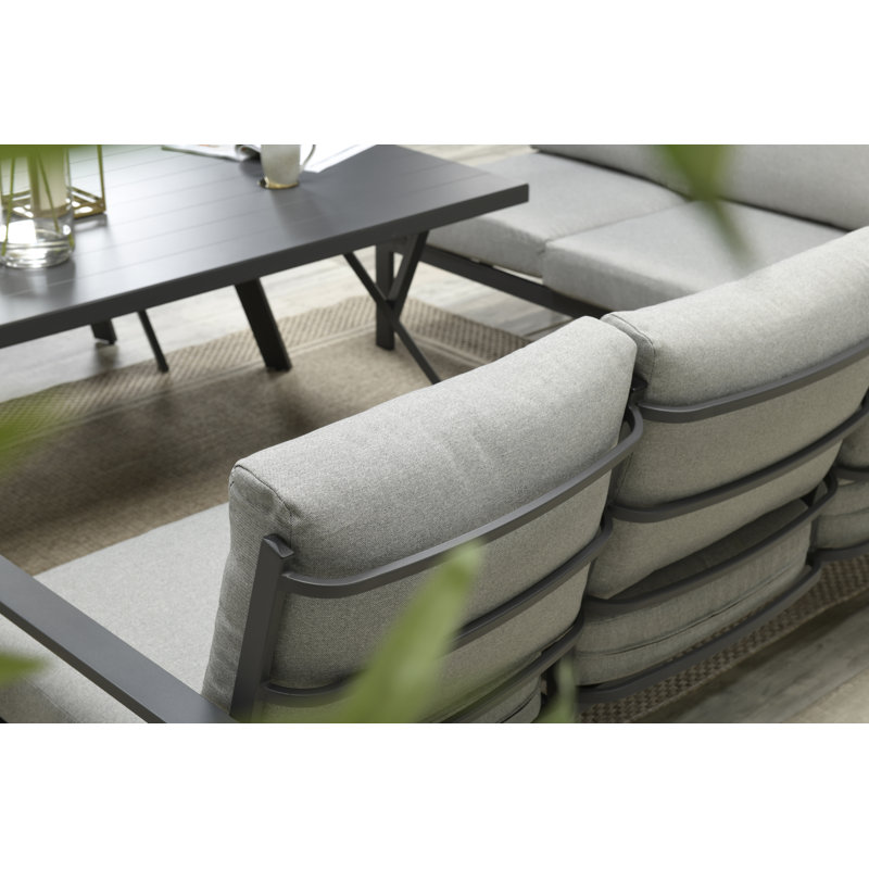 Cibecue Wicker 7 - Person Garden Lounge Set with Cushions, Right Hand Facing