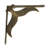 Martika coastal whale tail cast iron shelf brackets and planter holders in sea green verdigris, set of 2 — 7.75 inches long-431732655