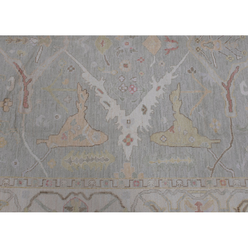 Handmade Turkish Oushak Rug 9'1" X 11'11"
