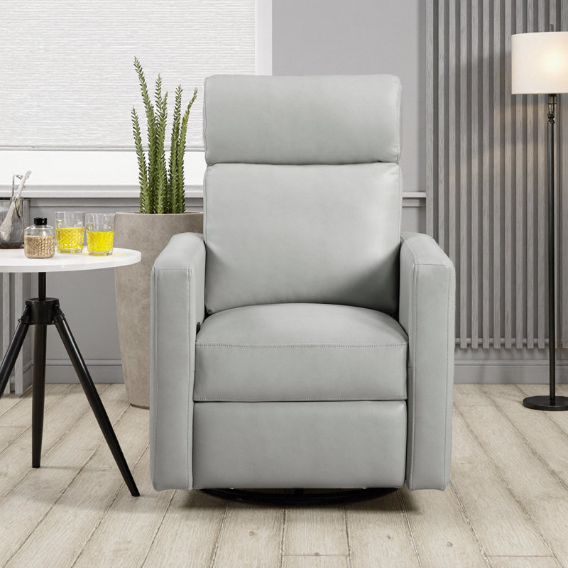Plush Contemporary Swivel Recliner Chair with Smooth Glide & 360° Rotation - Relax in Modern Comfort, Easy Recline Living Room Essential