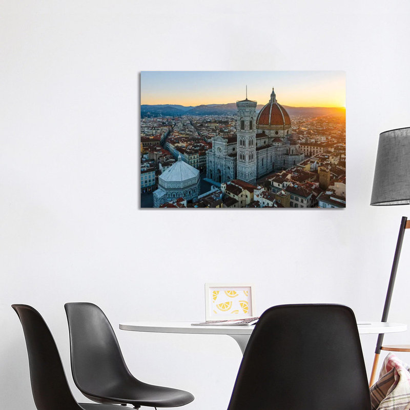 Sunrise In Florence, Italy 1 Piece Wall Art on Canvas, 101.6 cm H x 66.04 cm W, Wrapped Canvas