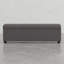 Très grand banc de rangement avec repose-pieds Lincoln avec tissu durable et charnière de sécurité pour enfants