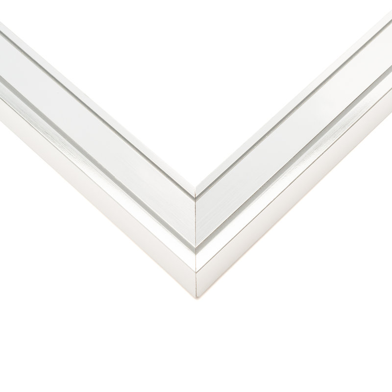Solid Wood Picture Frame, 14" W x 19" H, Silver