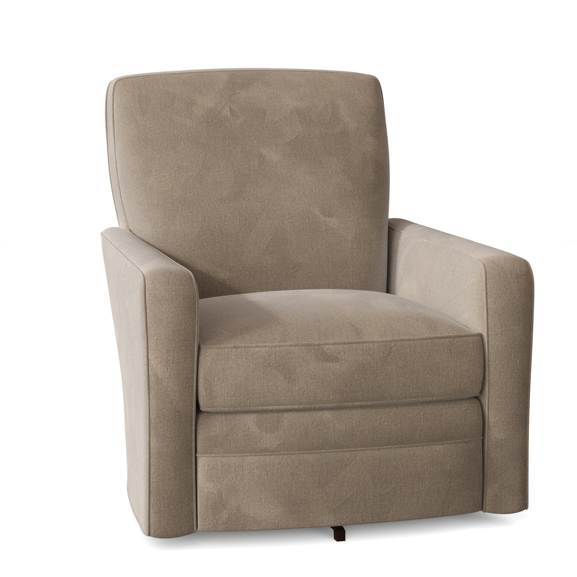 Idana Upholstered Swivel Armchair, No, Tweetie 7 Tan Performance Velvet