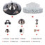 Ventilateur de plafond 42 po à 4 pales avec télécommande et éclairage inclus Espiridion