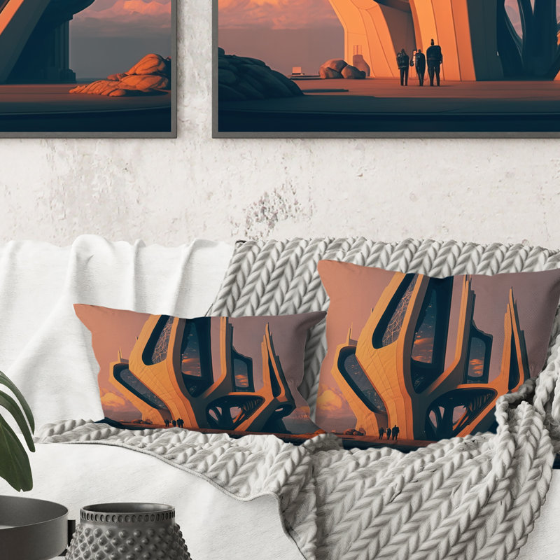 Coussin Futuristic Designs IV - Towers