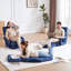 VEVOR Reclining and Adjustable Backrest-Height Floor Game Chair