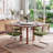 Marlow Cantilever 18.8" H Upholstered Side Chair with Cane Rattan Back and Steel Frame(Set of 2)-1459790172-1459790173