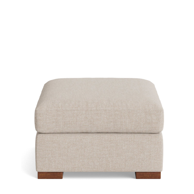 Couch Potato Ottoman, Performance Weave - Natural