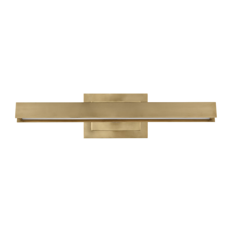 Bau Dimmable LED Wall Mounted Picture Light, Natural Brass