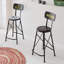 Keiu Counter Stool with Metal Frame