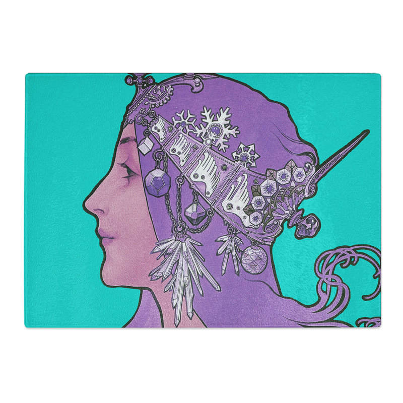 Zodiac by Alphonse Mucha Chopping Board, 0.4cm H x 20cm W x 28.5cm L