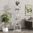 5 Tier Rotating Bookshelf, Floor Rack Simple Bookcase  With Acrylic Plate Student Multi-Function Creative Bookshelf For Living Room-554361055