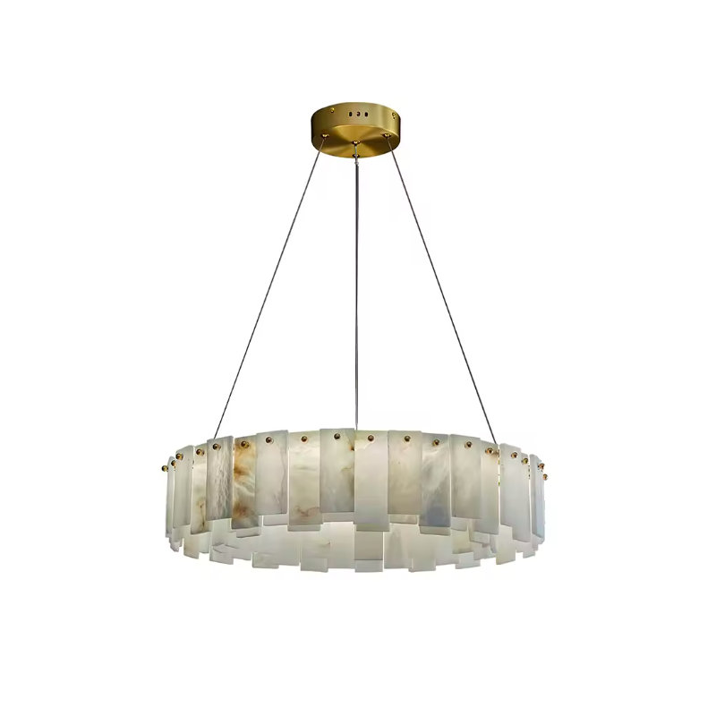 1 - Light Chandelier, 5.5" H x 39.4" W x 39.4" D