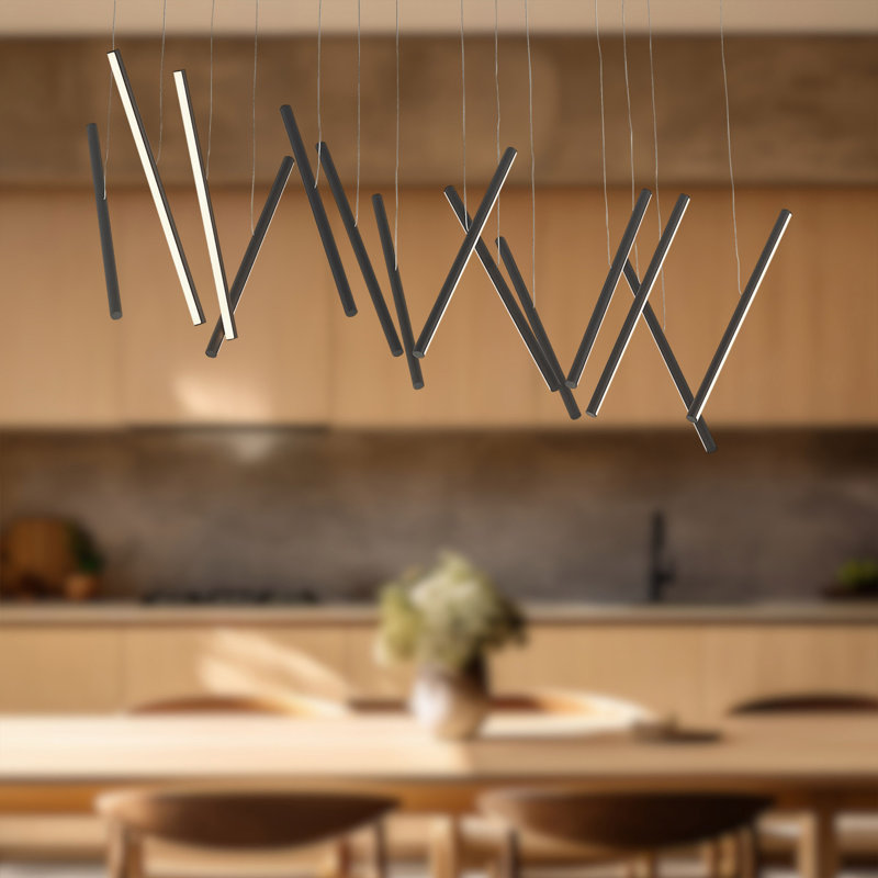 14 - Light LED Pendant, Black